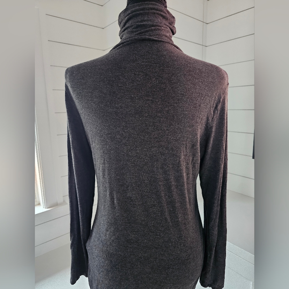 Women's Charcoal Turtleneck
